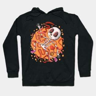 The Cute Skeleton Love Dancer- Día De Los Muertos- Dance Lover Hoodie